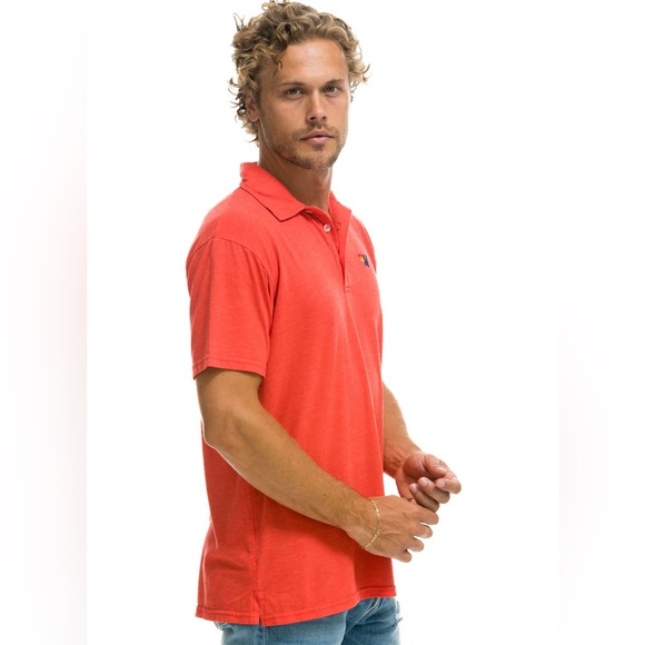 Aviator Nation Soft Comfortable Red Polo Size XXL but fits like XL EUC - Picture 9 of 14